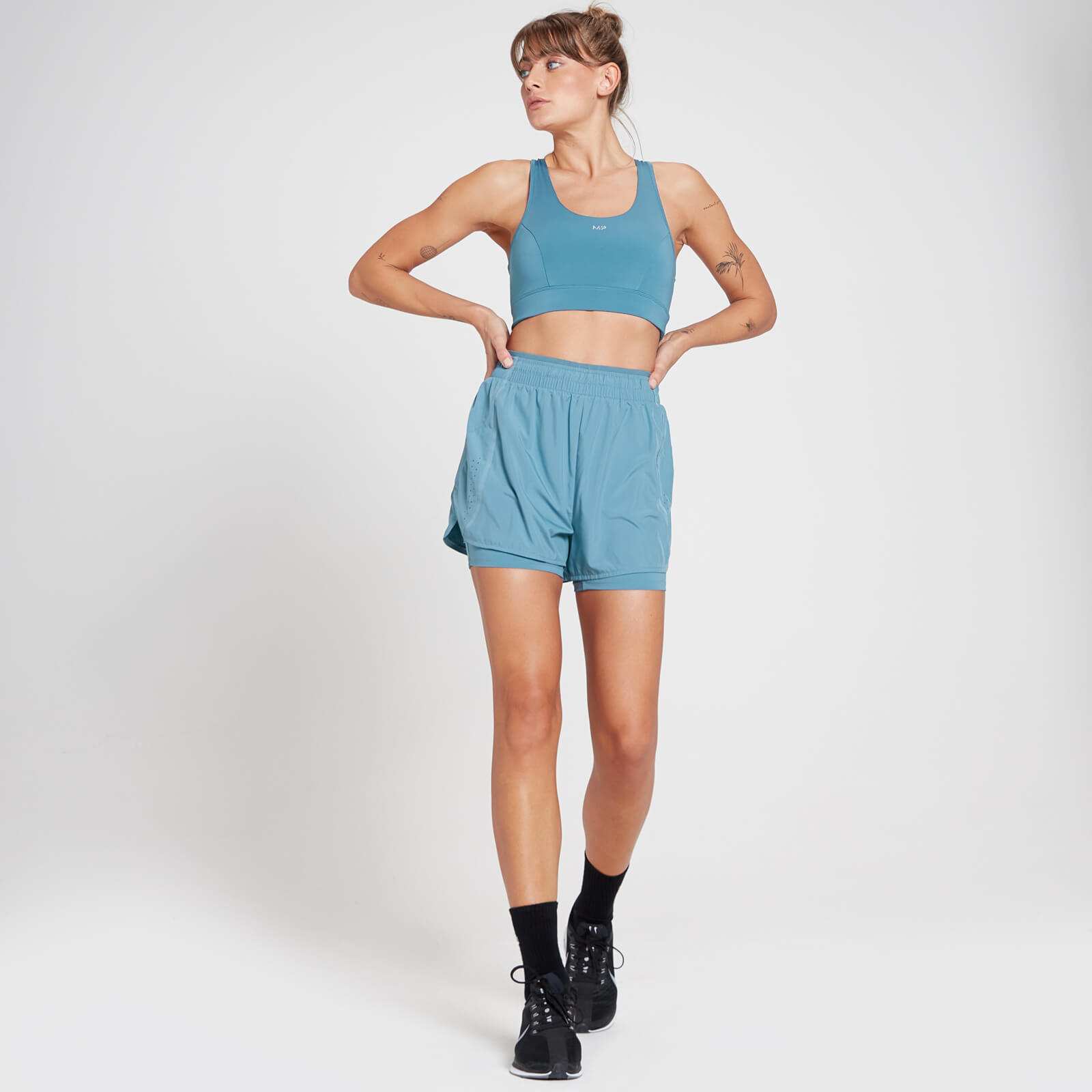Brassière de sport MP Velocity pour femmes – Bleu gris