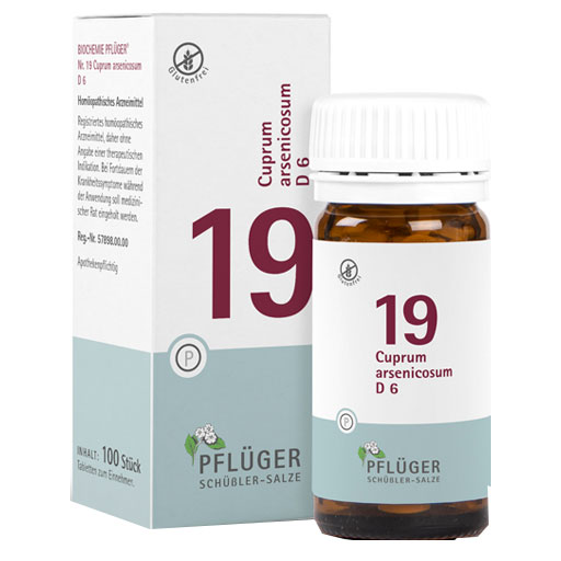 BIOCHEMIE Pflüger 19 Cuprum arsenicosum D 6 Tabl.  100 St  Tabletten