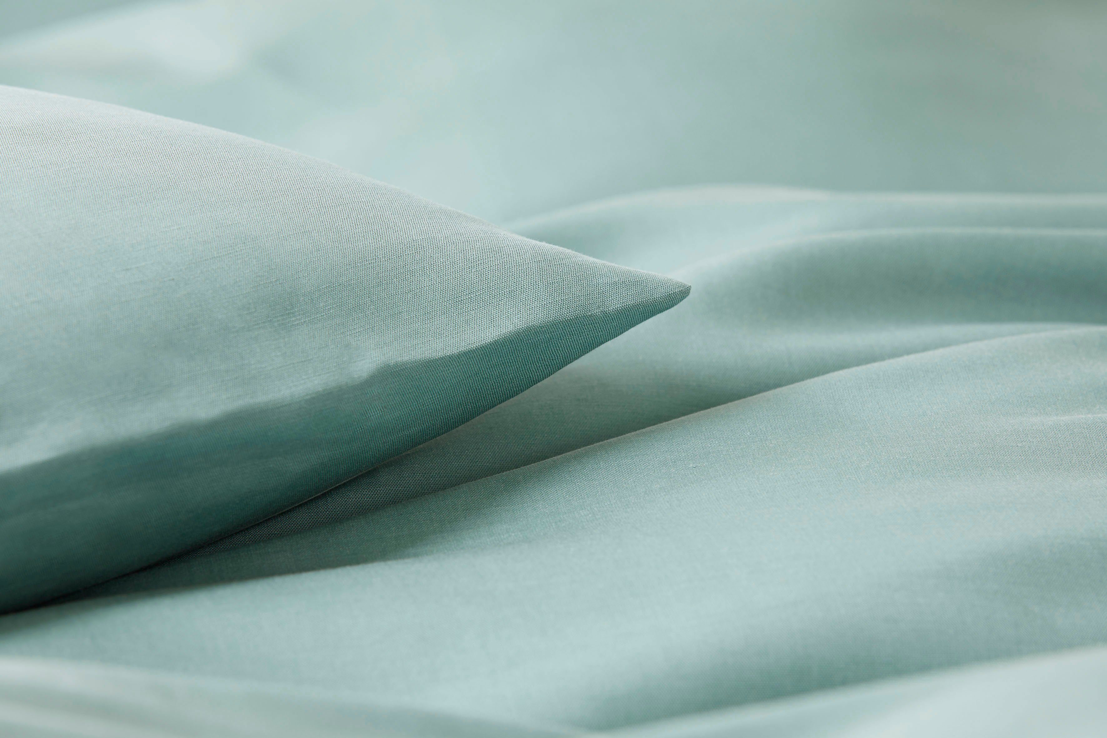 Bettwäsche Breeze in Gr. 135x200 oder 155x220 cm, Elegante, Halbleinen, 2 teilig, Bettwäsche in Halbleinen-Qualität, Bettwäsche mit Reißverschluss