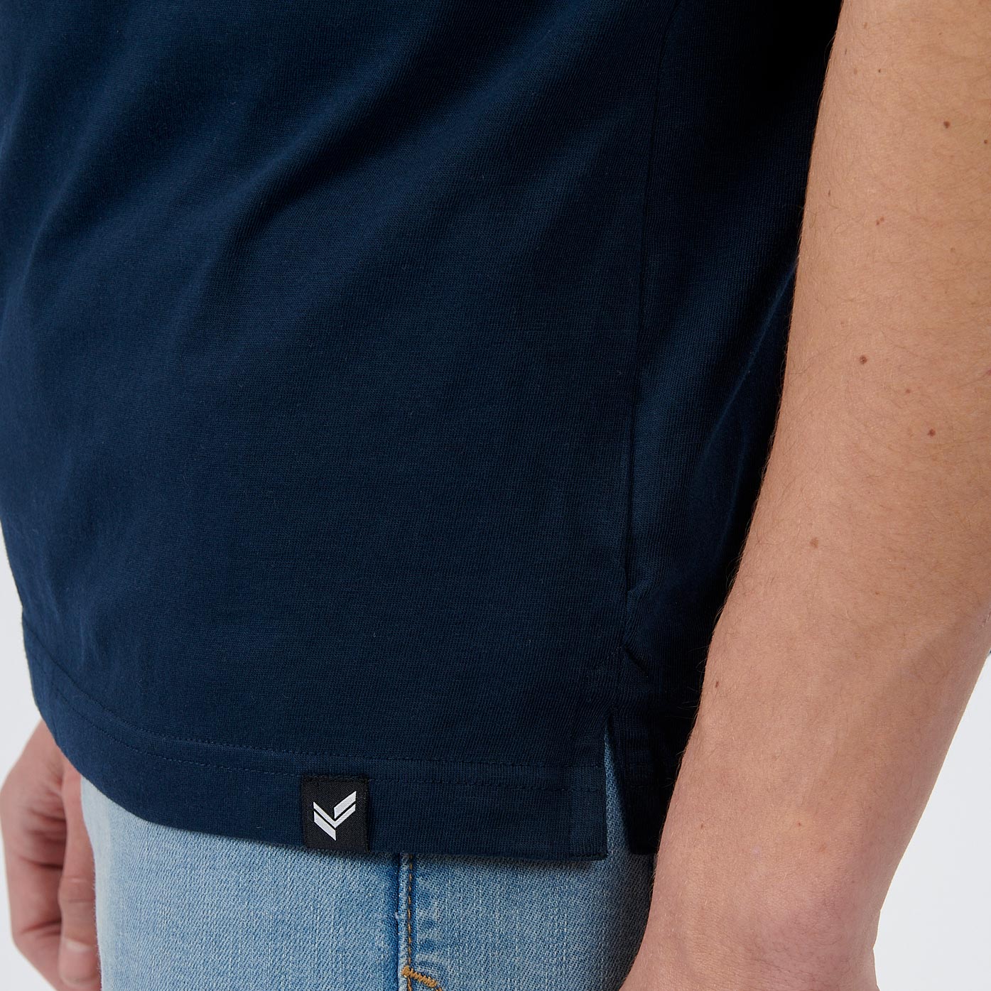 CHUN   Polo bleu Homme en 100% coton