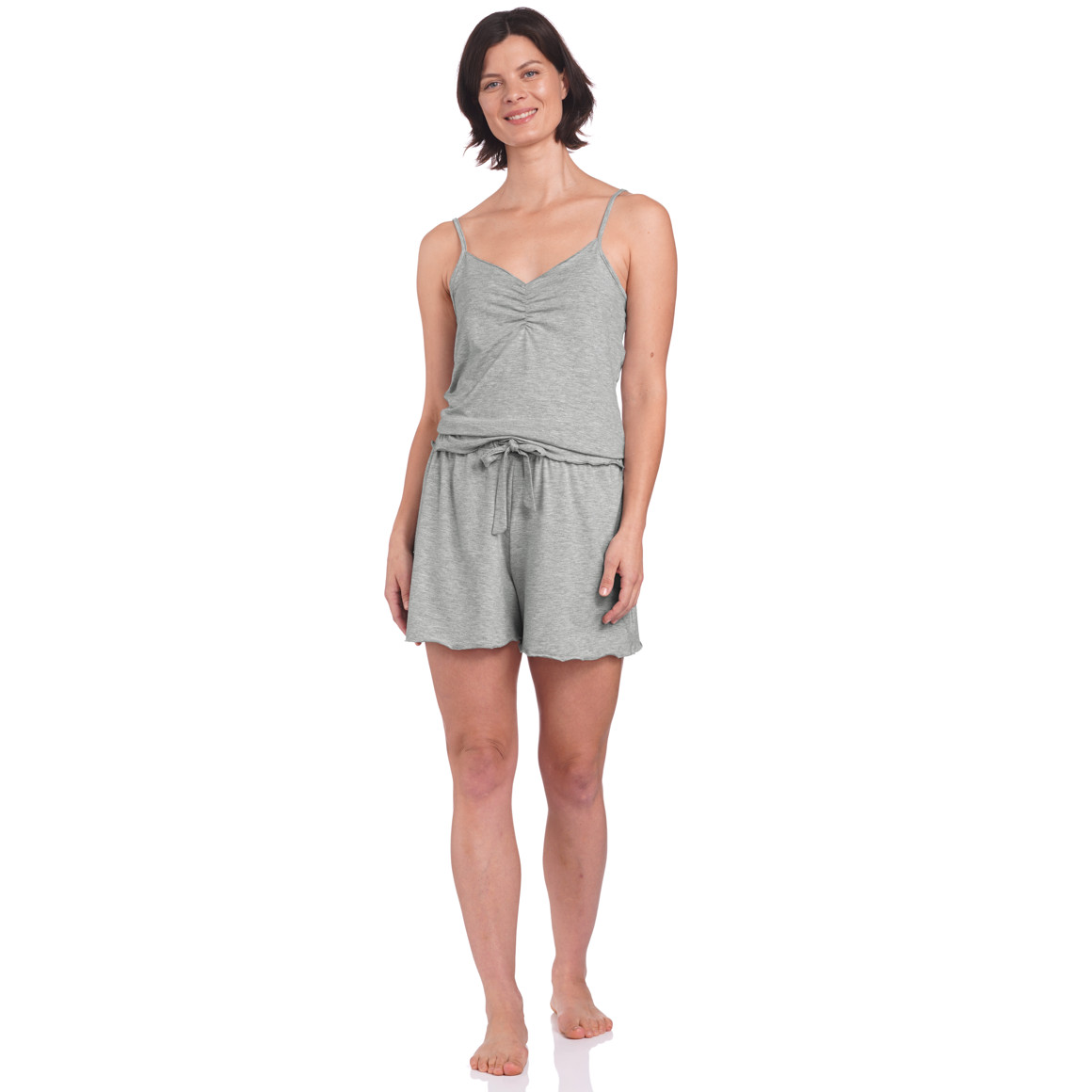 Damen Loungewear-Shorts mit Wellenbündchen