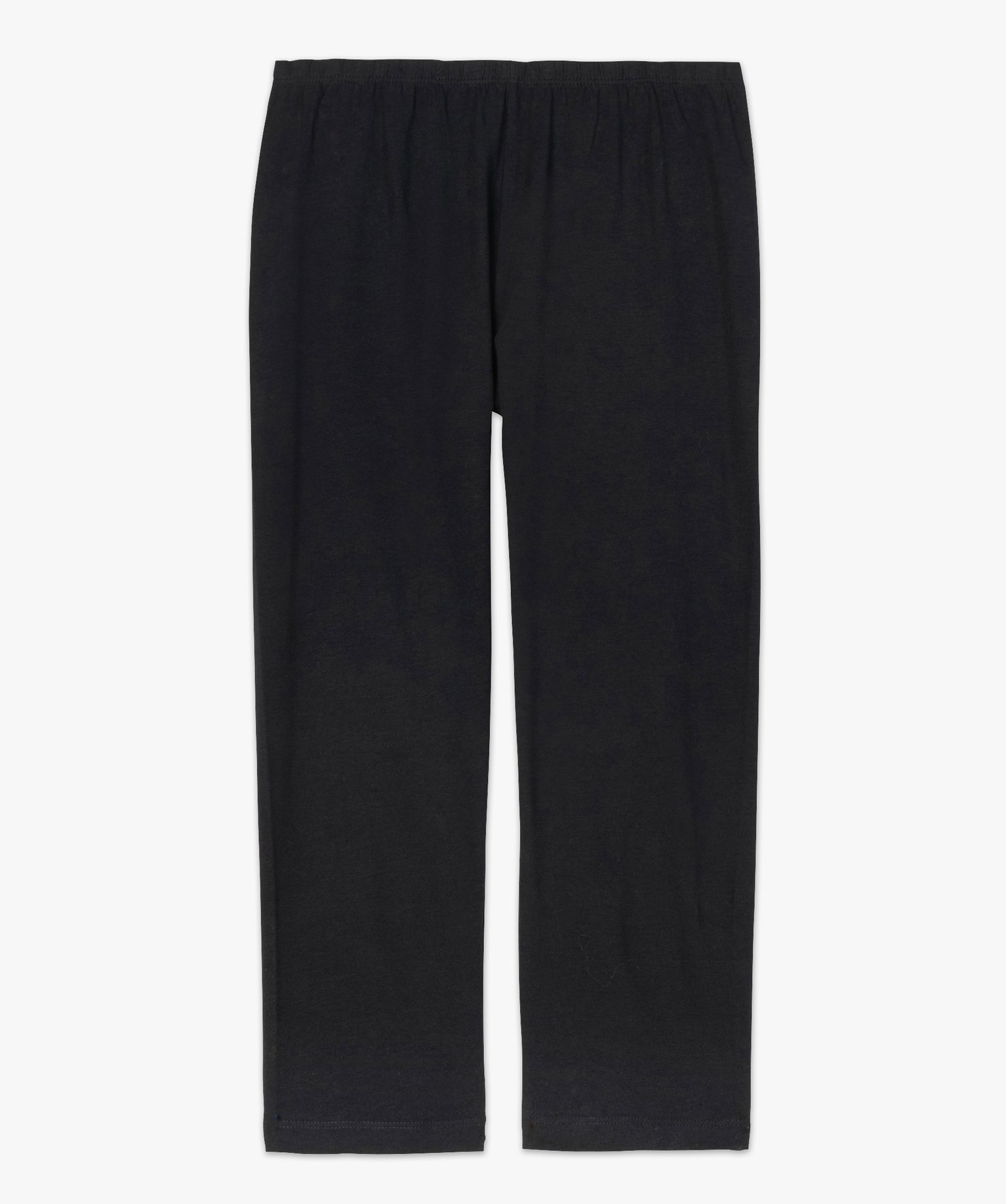 Legging femme court en coton stretch noir | GEMO