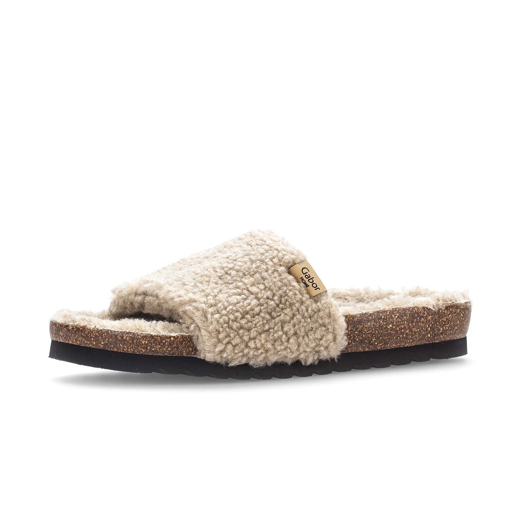 Gabor fashion Plüschhausschuh beige
