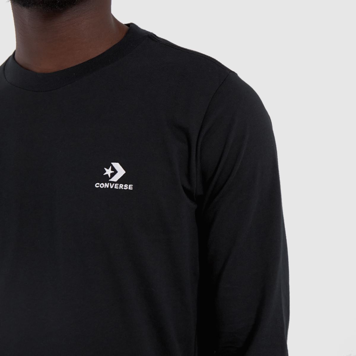 Converse – Go to – Svart t-shirt med broderad stjärna