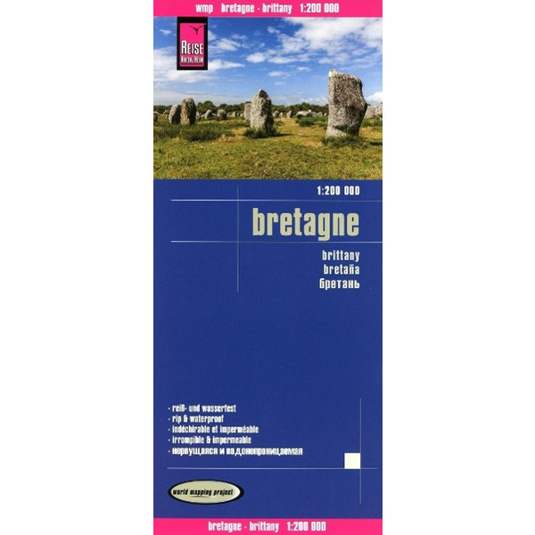 Reise Know-How Landkarte Bretagne 1 : 200.000 - Straßenkarte