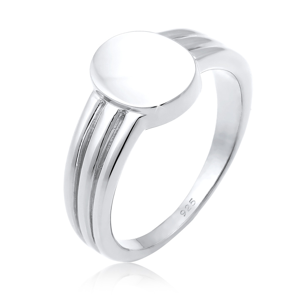 Elli Elli Bague Cercle Basic Géo Bague Femme - (925/1000) Argent Bague