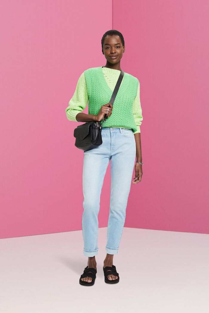 Slim-Fit-Jeans mit mittlerer Bundhöhe