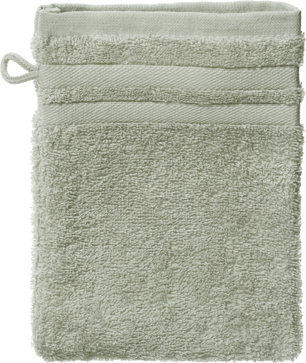 Waschlappen aus Frottee salbeigrün 100% Bio-Baumwolle GOTS-zertifiziert, 1 St