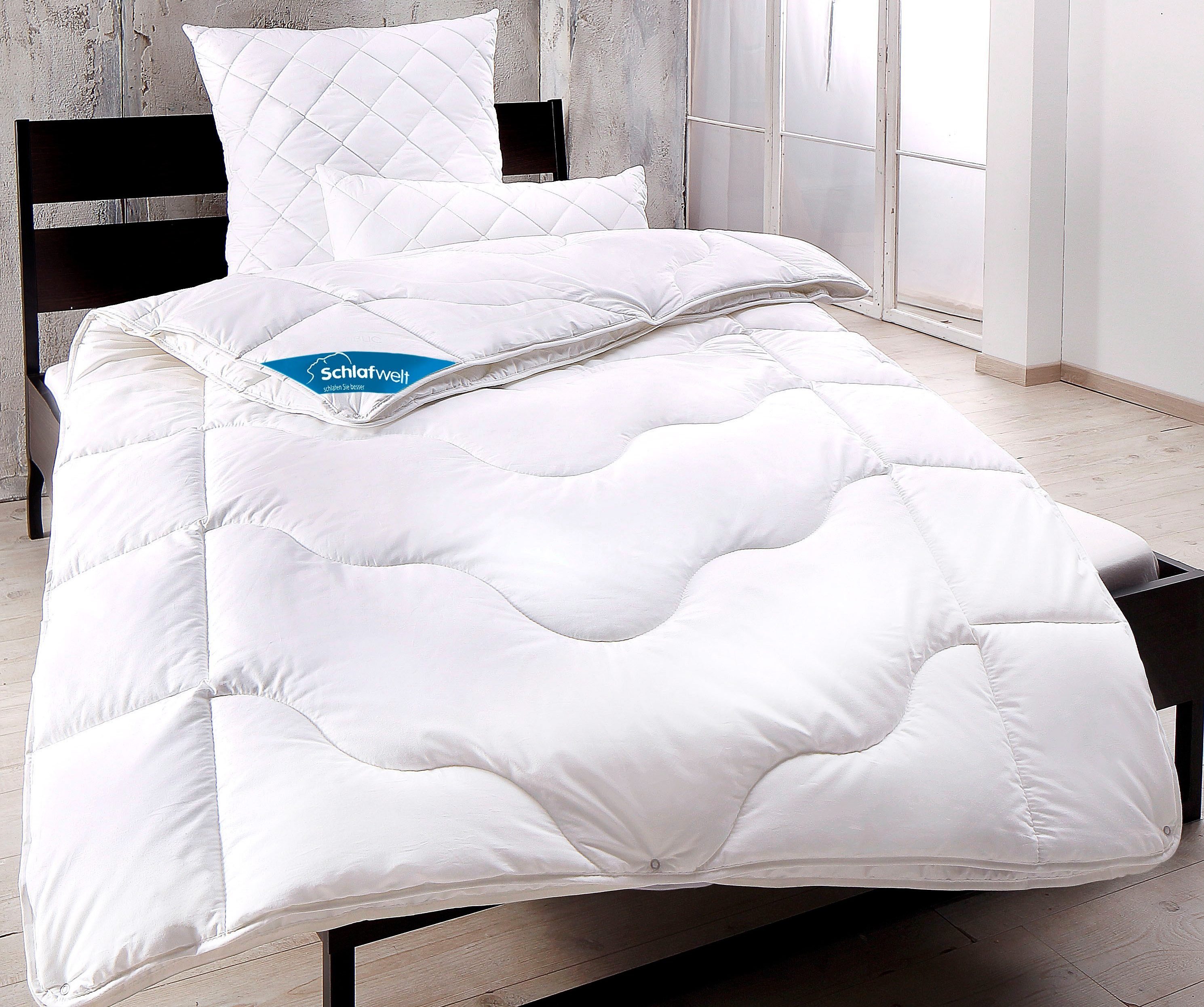 Naturfaserbettdecke, Tencel, DELAVITA, Füllung: Lyocell (Tencel) & Polyester, Bezug: Beste Klimatisierung und Nachhaltigkeit, Duo-Decke mit 