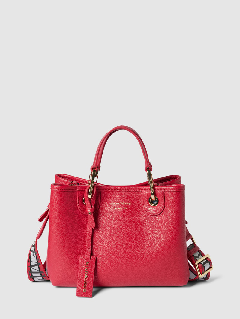 Handtasche mit Label-Detail Modell 'ASTILBE' in offwhite
