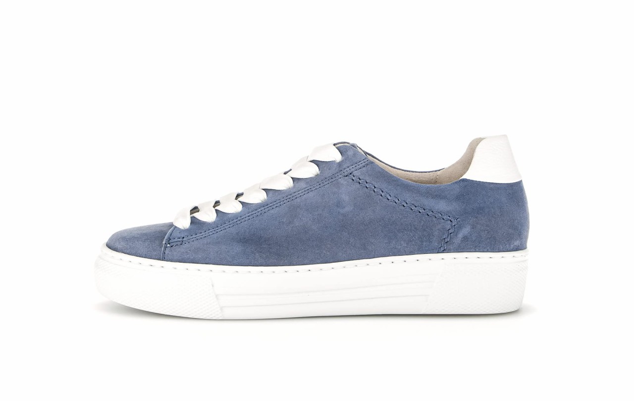 GABOR Freizeit Schnürer blau Gabor Comfort Sneaker low 46.460.26 blau