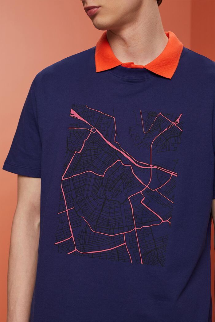 Jersey-T-Shirt mit Print