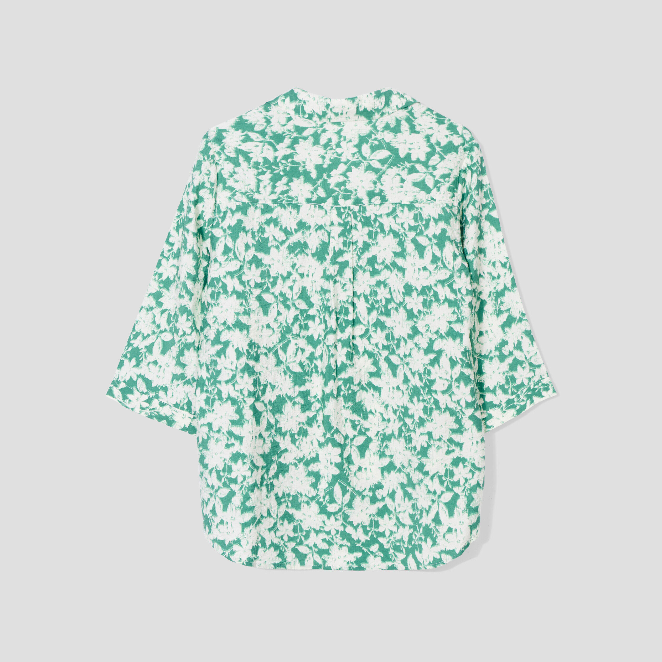 Blouse manches 3/4 vert femme | Cache Cache