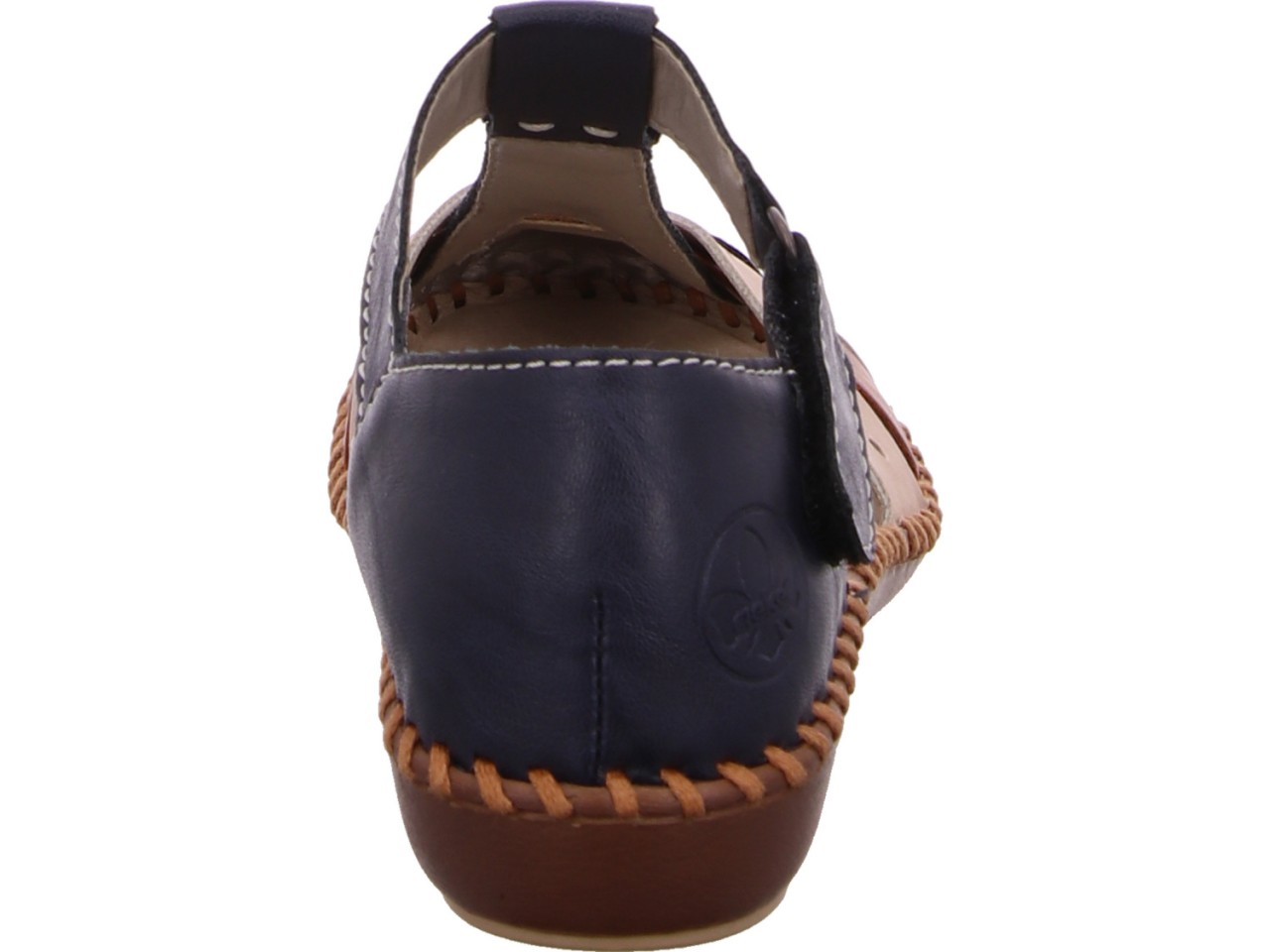 RIEKER Sportliche Slipper blau