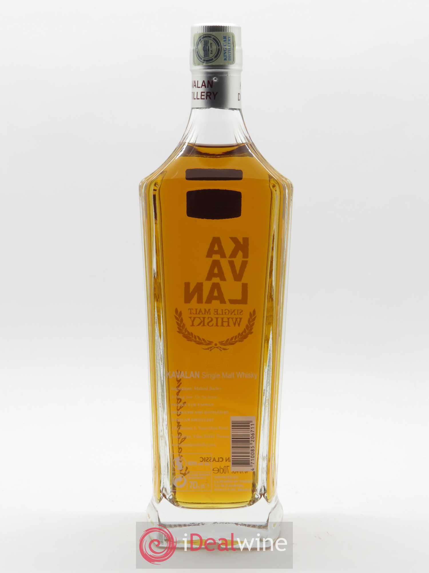 Kavalan Of. Classic Single Malt Whisky   - Lot de 1 Bouteille