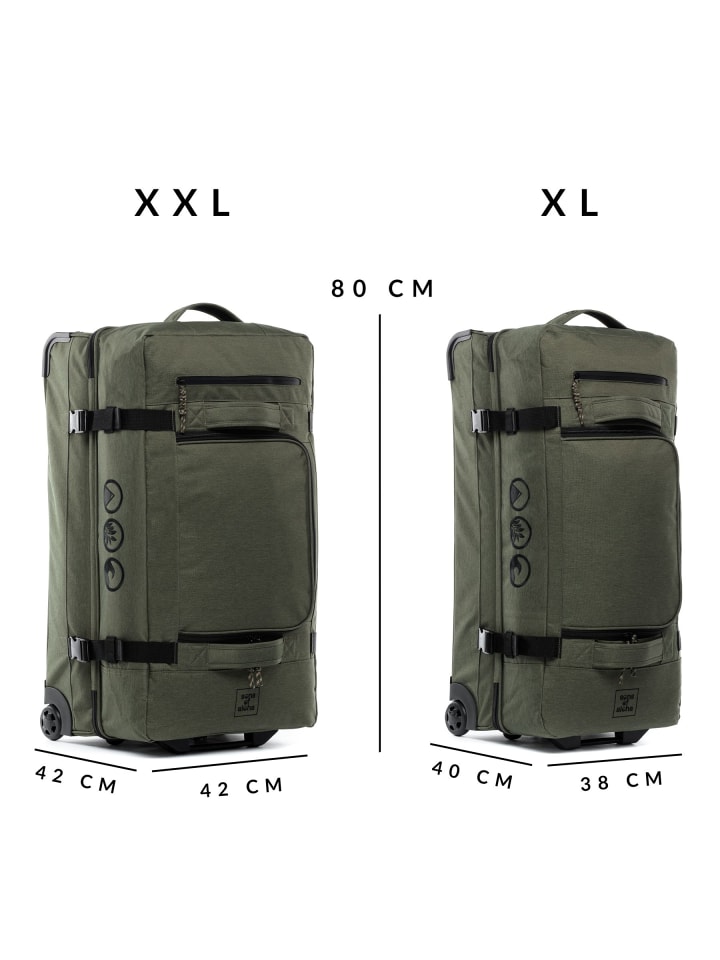 SONS OF ALOHA Reisetasche Reisetasche mit Rollen groß | Duffle 80 cm XXL 140L in grün günstig kaufen