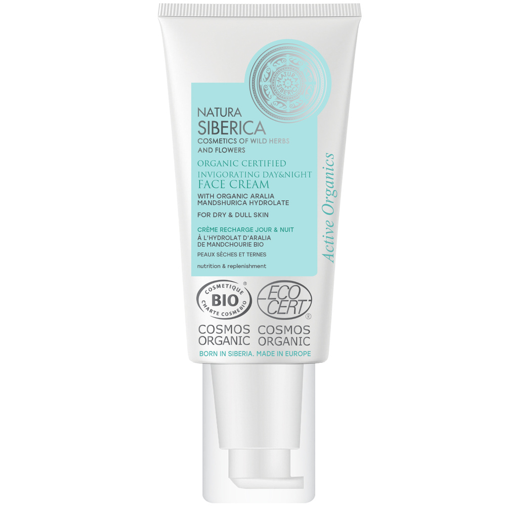 Natura Sibérica Crème Recharge Jour & Nuit Peau Sèche et Terne Soin Visage Quotidien