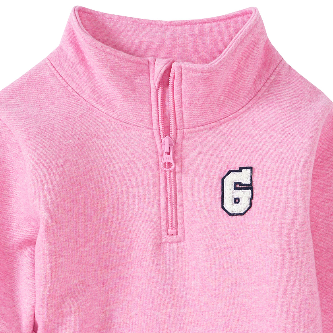 Mädchen Sweatshirt mit Stehkragen
