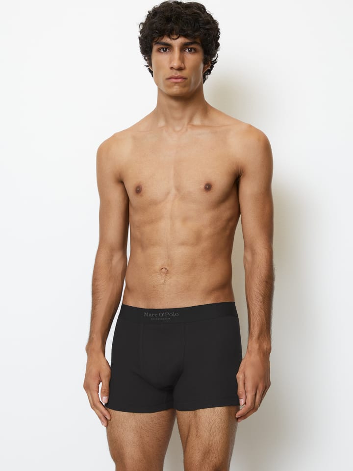 Marc O'Polo Retro Boxer Iconic Rib in Schwarz günstig kaufen