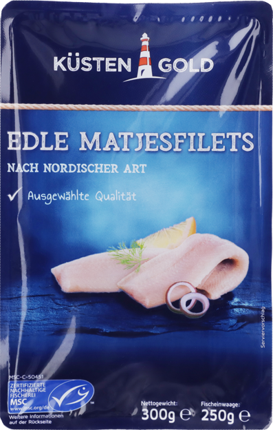 Küstengold MSC Edle Matjesfilets nordische Art