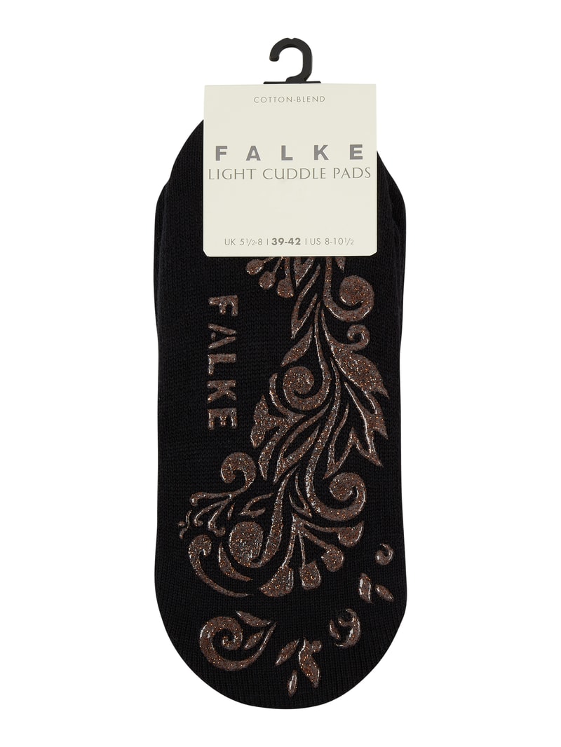 Socken mit rutschfester Sohle Modell Light Cuddle Pads in schwarz