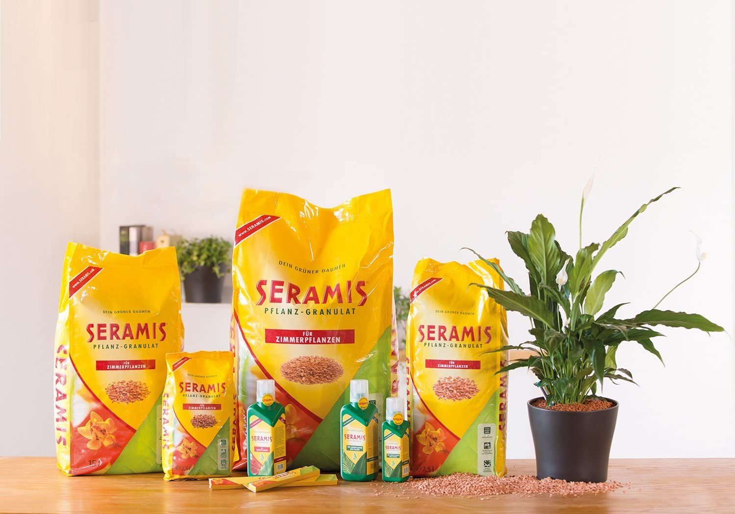 Seramis Pflanzgranulat Pflanzgranulat für alle Zimmerpflanzen, mit Pflanzgranulat, (1-St), 2,5 l