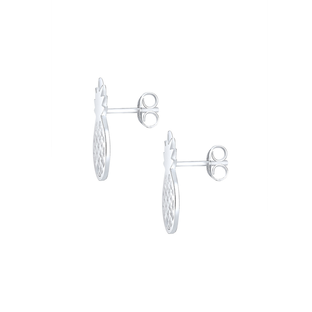 Elli Elli Boucles d'Oreilles Femme Pendentif Ananas Ludique en Argent Sterling 925 Boucles d'oreilles