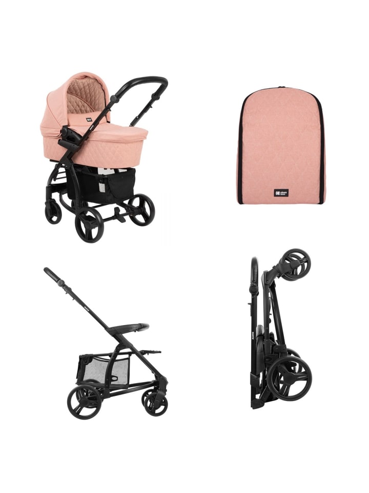 Kikkaboo Kombikinderwagen Madrid 3 in 1 in rosa günstig kaufen onesize