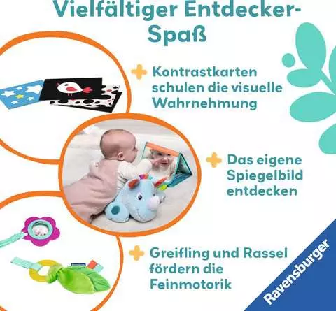 Ravensburger Play+ Nashorn Spielkissen (für die Bauchlage)