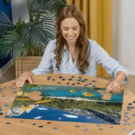 Puzzle 1000 Teile - Grüner See bei Tragöß
