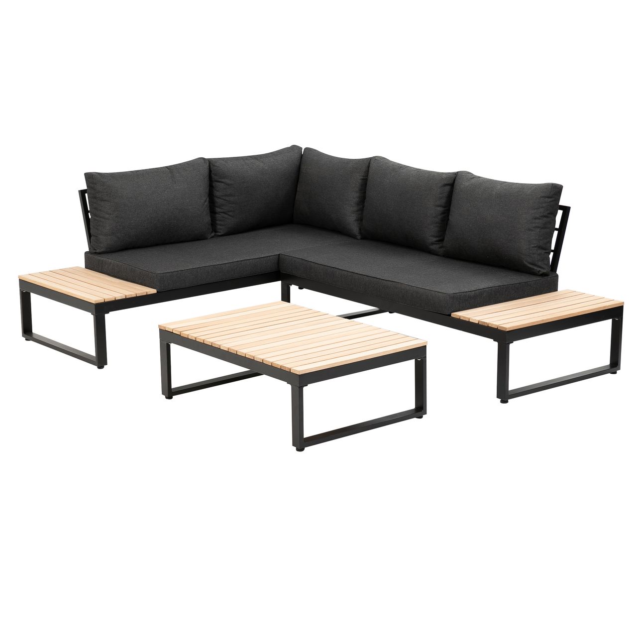 greemotion Lounge-Set Rio, mit Teakholz-Teilen