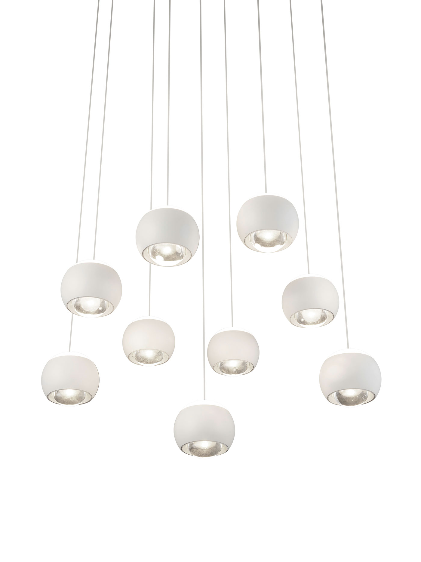 MusterringLED-Pendelleuchte 9flg