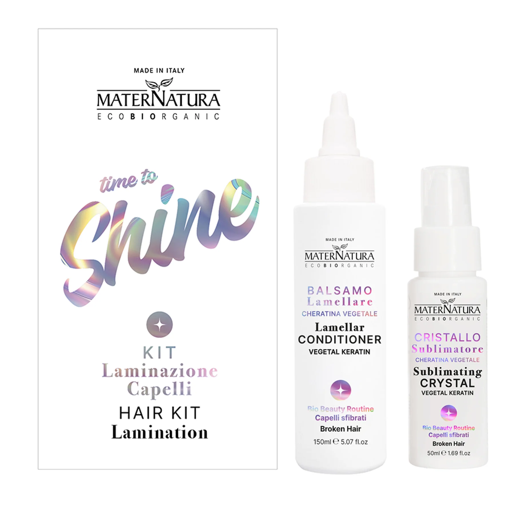Komplettes Haarlaminierungs-Set für geschädigtes Haar mit pflanzlichem Keratin – Pflege-, Restrukturierungs- und Aufbausets