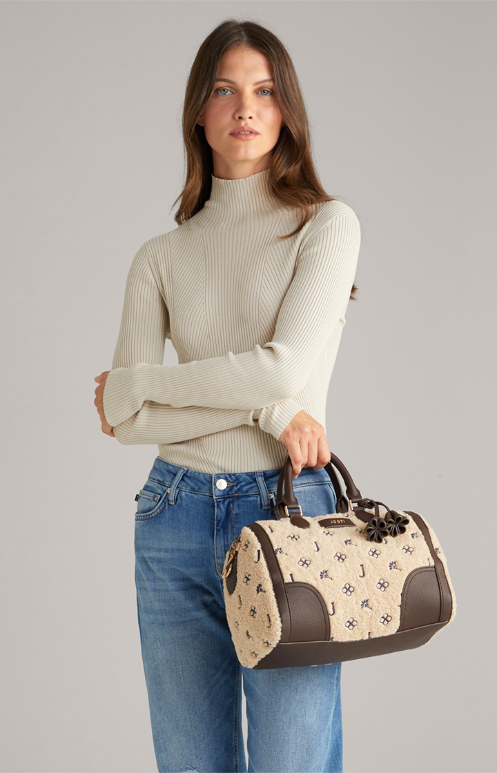Handtasche Decoro Peluche Aurora in Beige