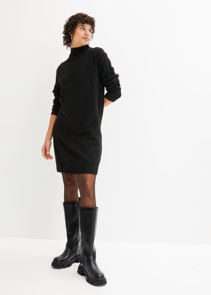 Strickkleid mit Wollanteil