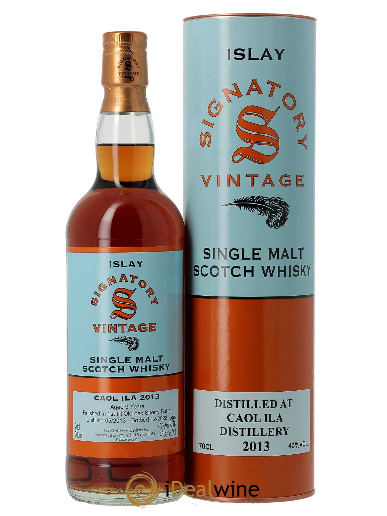 Whisky Caol Ila 9 ans Oloroso Sherry SV (70cl) 2013 - Lot de 1 Bouteille