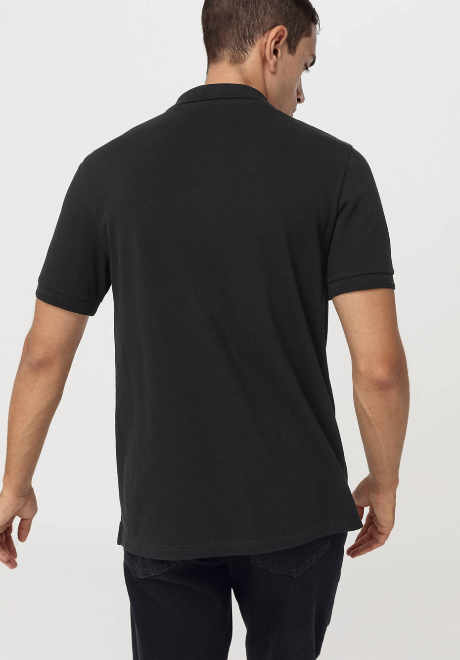 Poloshirt Zwirnjersey aus reiner Bio-Baumwolle