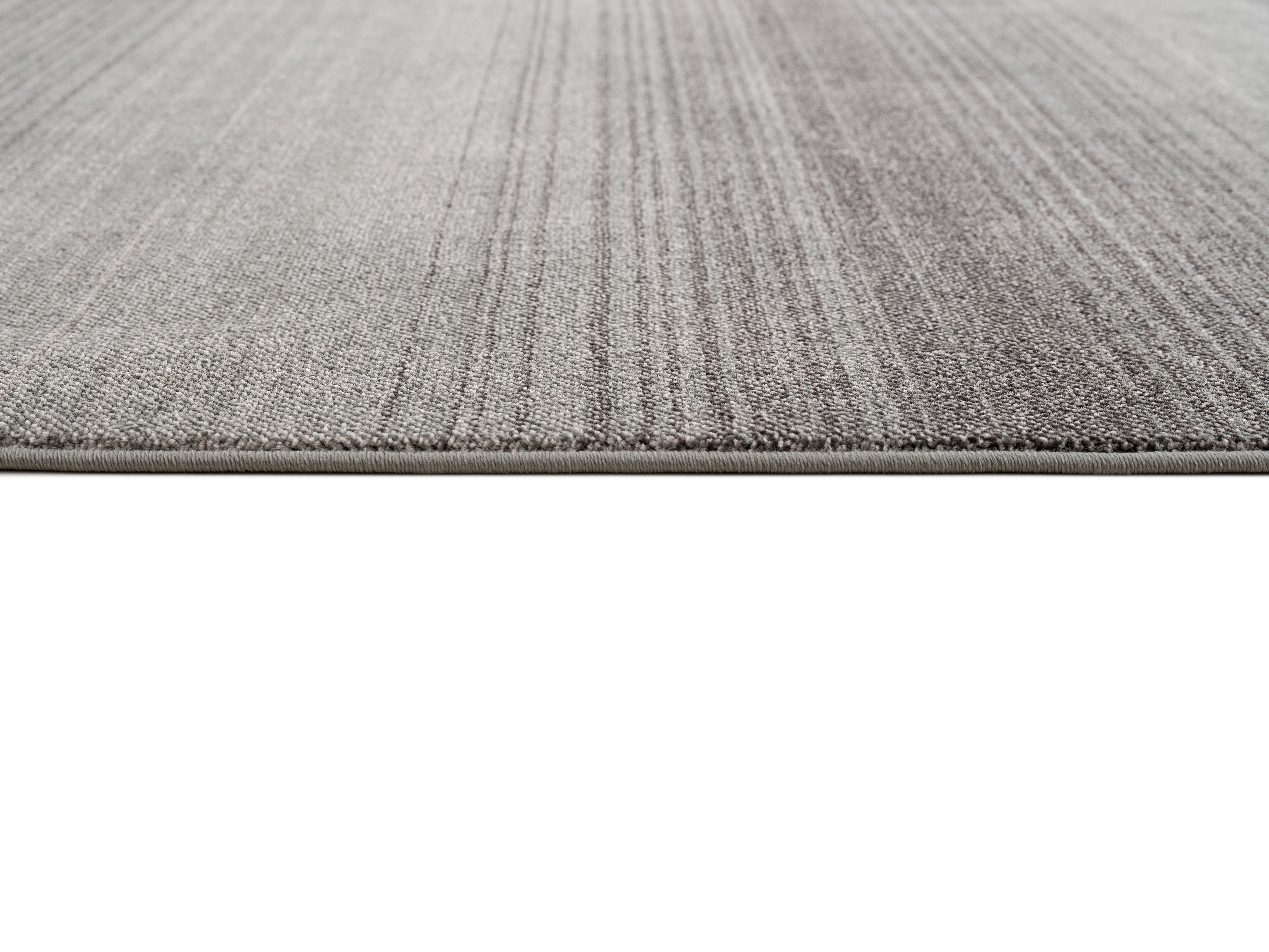 Teppich Elrik, andas, rechteckig, Höhe: 18 mm, weich, mit dezenten Streifen, meliert, flach, pflegeleicht, elegant