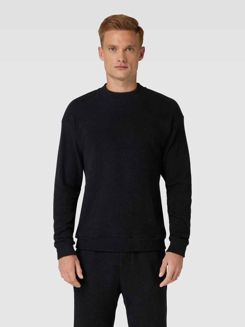 Sweatshirt mit Turtleneck Modell 'Remix Lounge Time off' in anthrazit meliert