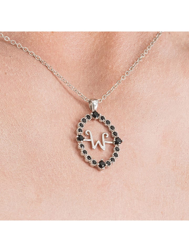 CHAKS Halskette in Silber/ Schwarz günstig kaufen onesize