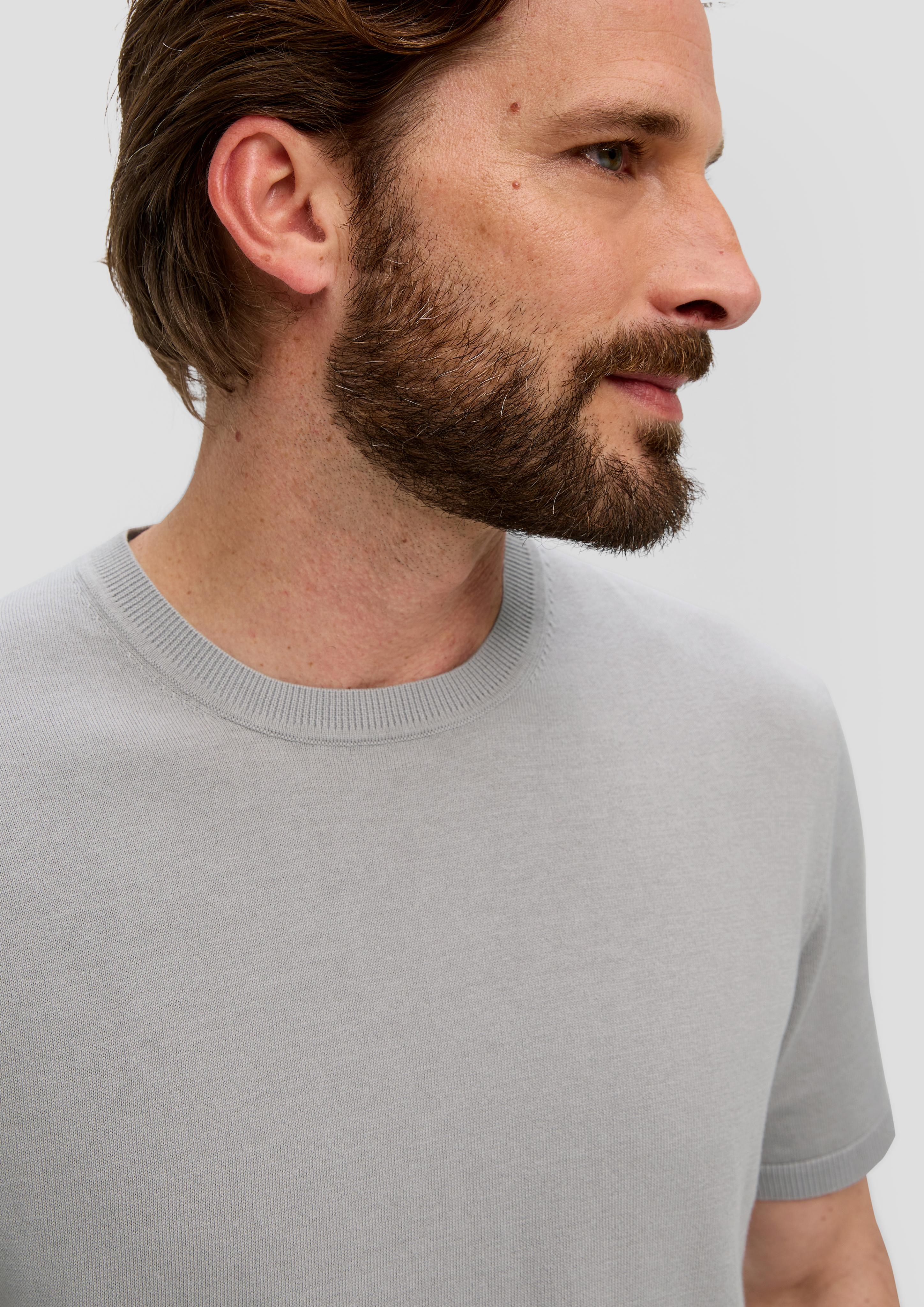 Strickpullover mit kurzen Ärmeln  2142962-9160