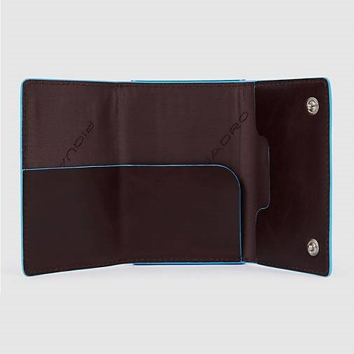 Piquadro Black Square Kreditkartenetui Leder 6 cm