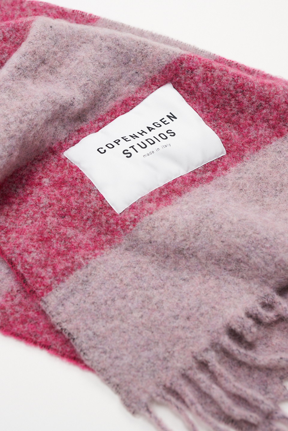 CPH SHAWL 3 wool mix fuchsia