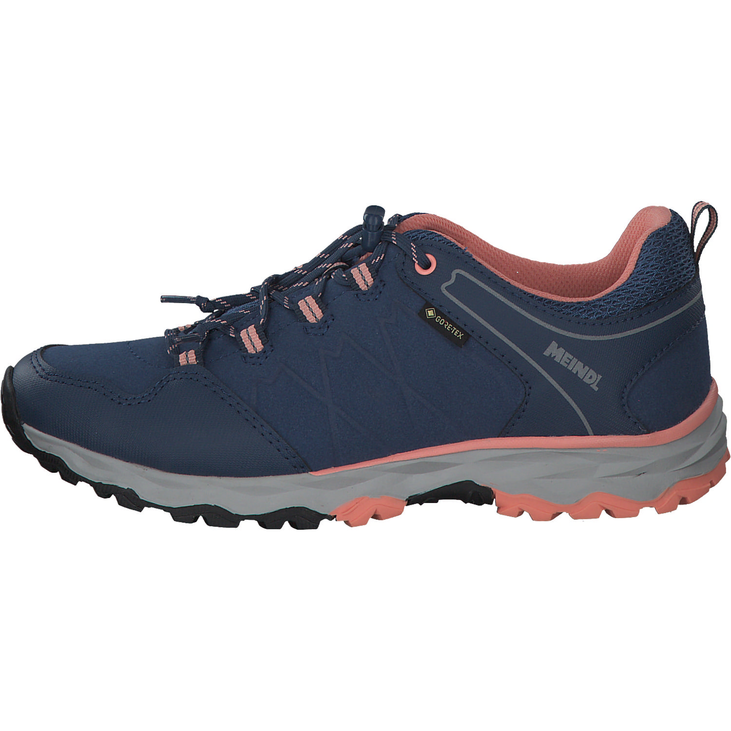 Meindl Ontario Junior GTX 2109 W, Outdoorschuhe, Kinder, Jeans/Lachs