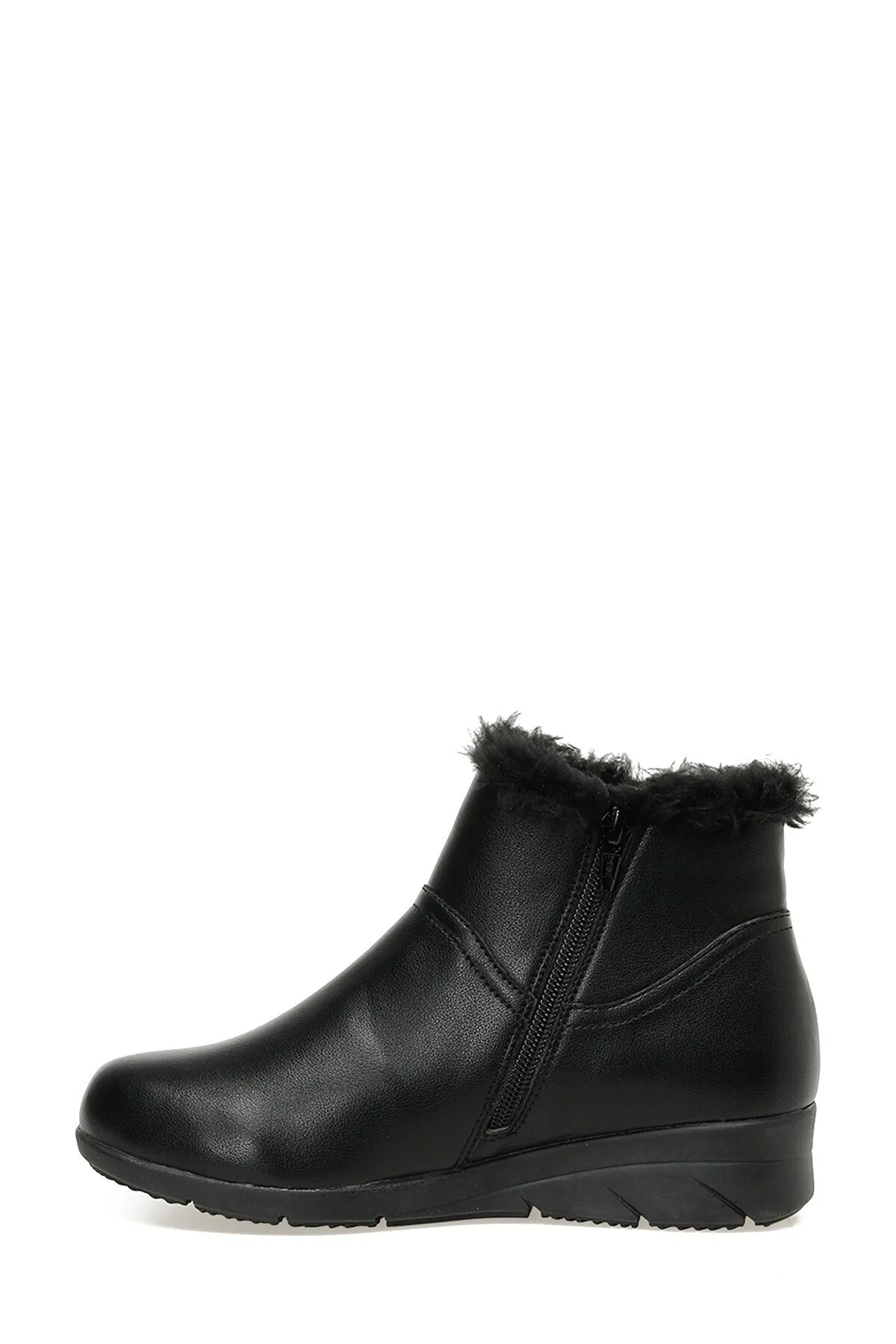 Polaris  163087.Z3PR Schwarze Damenstiefel mit Keilabsatz
