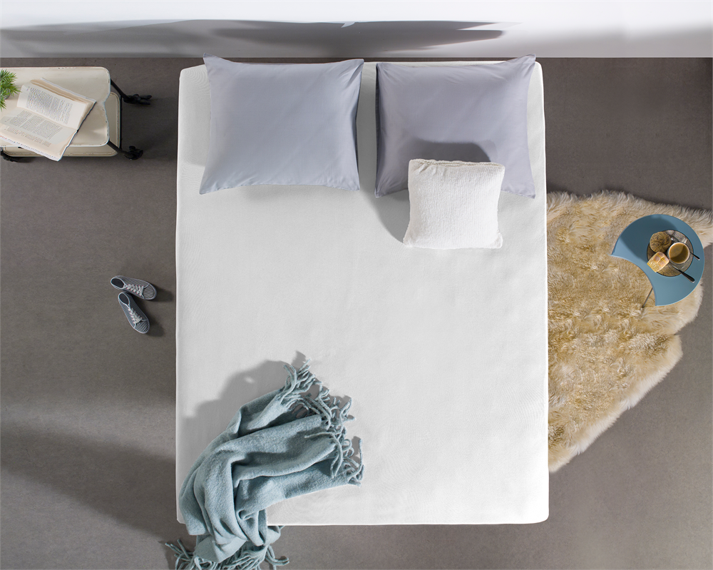 SleepMed Jersey-Spannbetttuch Hotelqualität Weiß - 140x200 4er-Pack