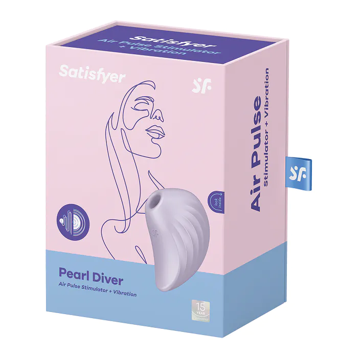 „Satisfyer Pearl Diver Violet“ intymios higienos masažuoklis