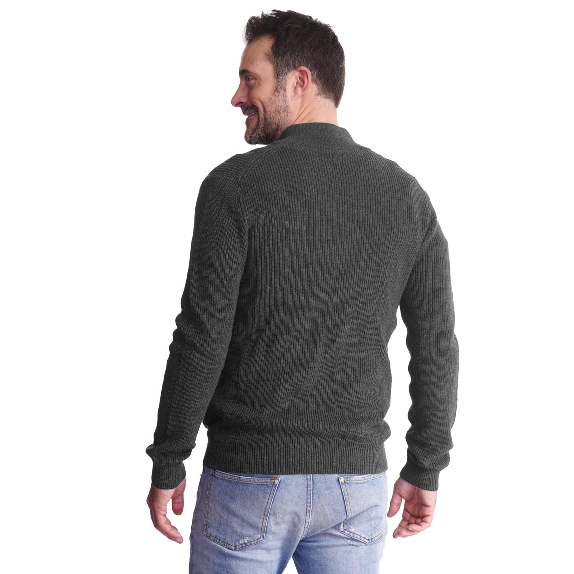 Herren Strickjacke mit Reißverschluss