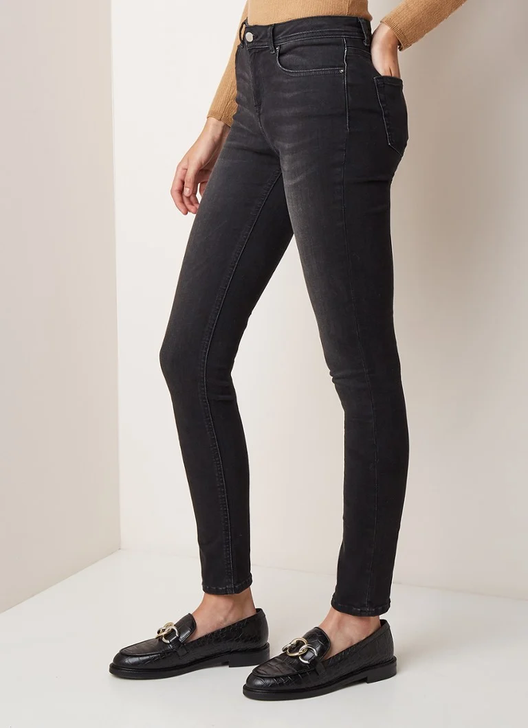 Blugi skinny cu talie medie Aimi de la Ba&sh