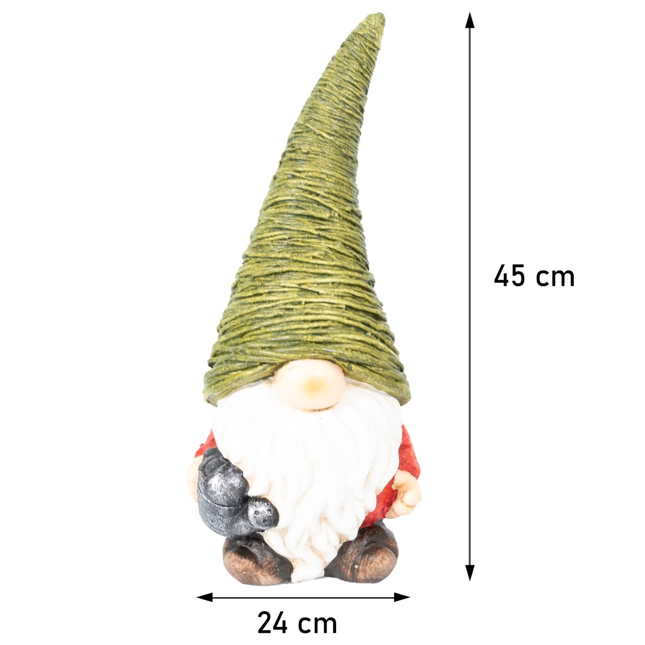 Lemodo 2er Set Wichtel 42,5 cm hoch, Dekofiguren aus Magnesia